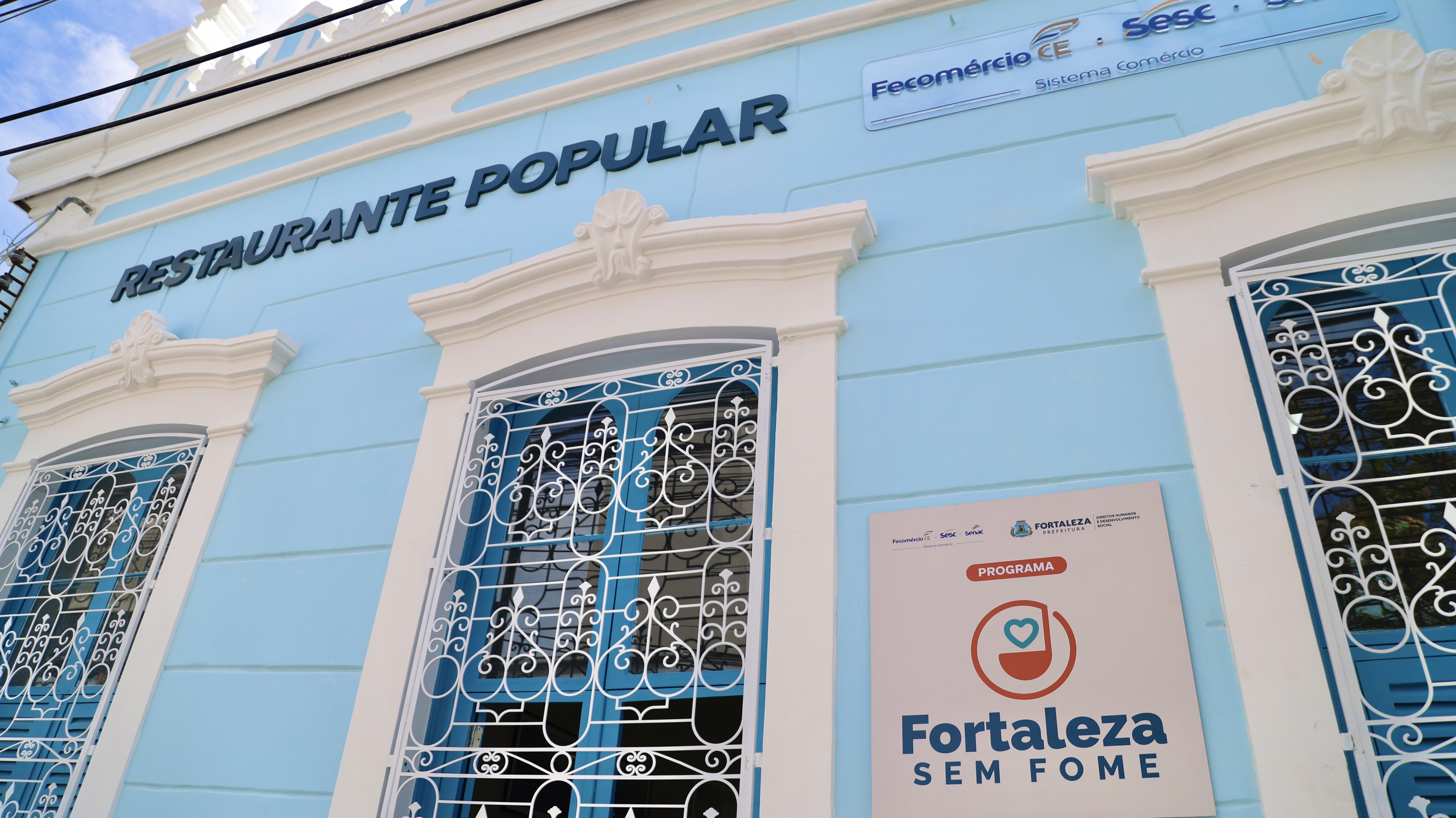 fachada do restaurante popular